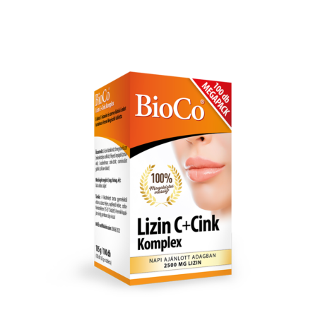 BioCo Lizin C + Cink tabletta 100 db