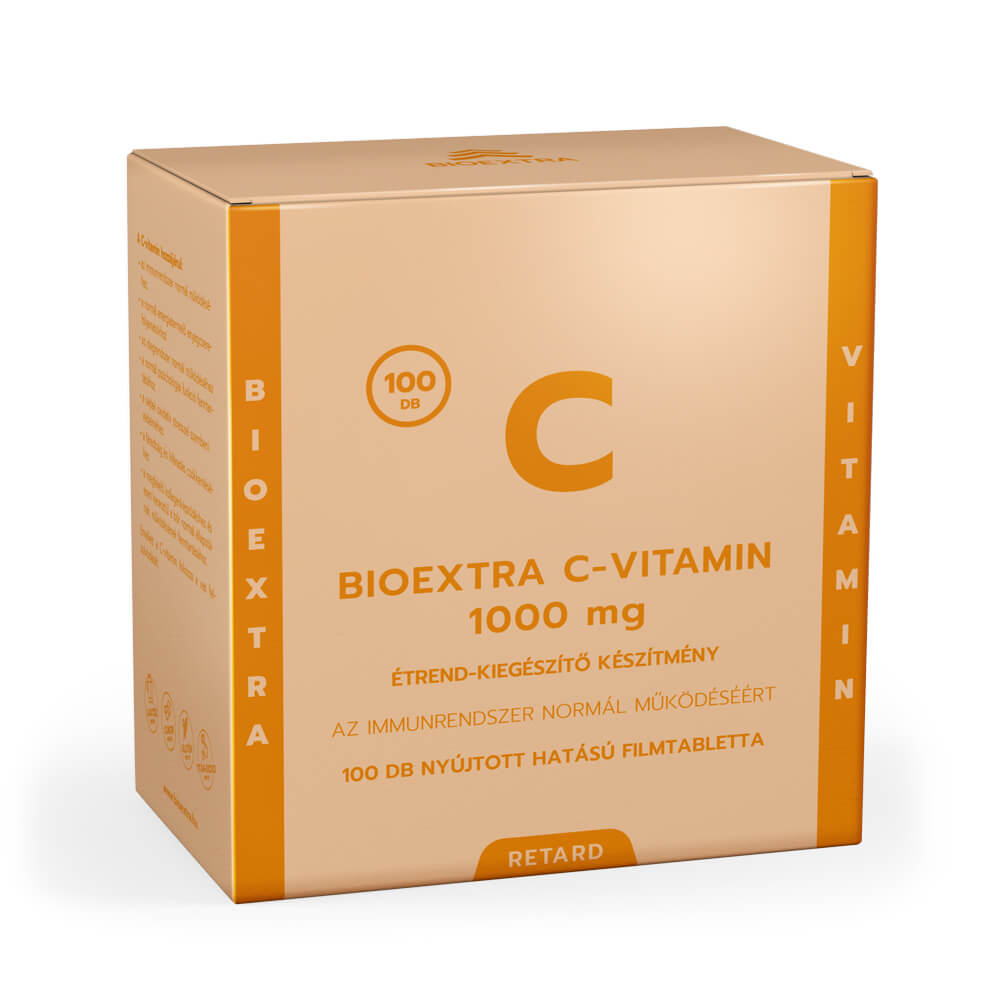 Bioextra C-vitamin 1000mg Étrend-kiegészítő retard tabletta 100 db
