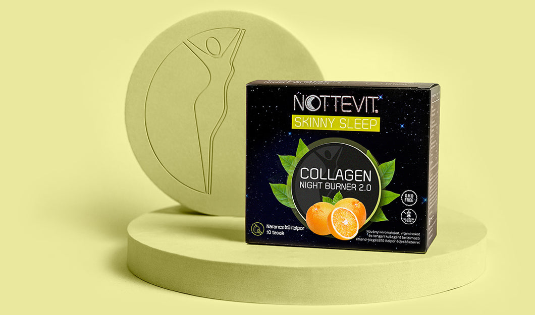 Nottevit Collagen Night Burner 2.0 éjszakai kollagén komplex 10 db