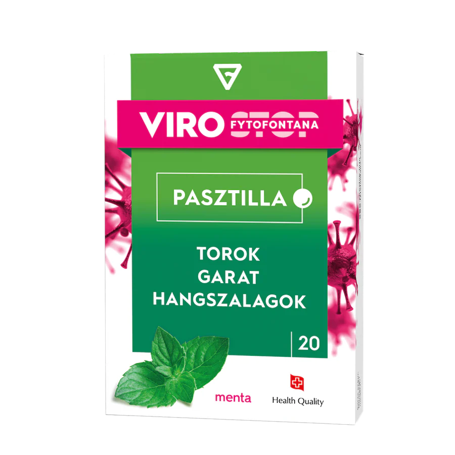 Virostop Fytofontana Pasztilla Menta 20 db