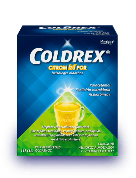Coldrex citromízű por 10 db
