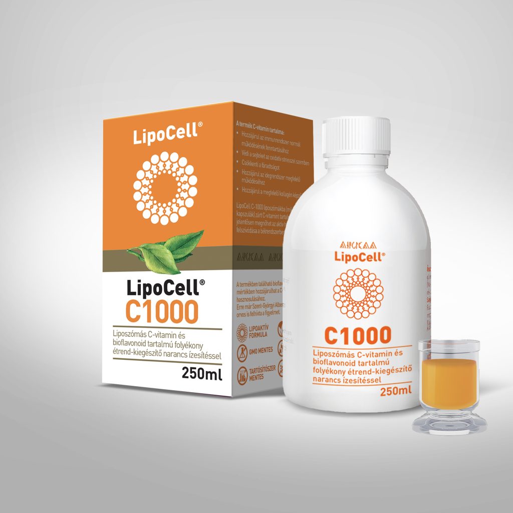 LipoCell C1000 liposzómás C-vitamin narancs ízben (250 ml)