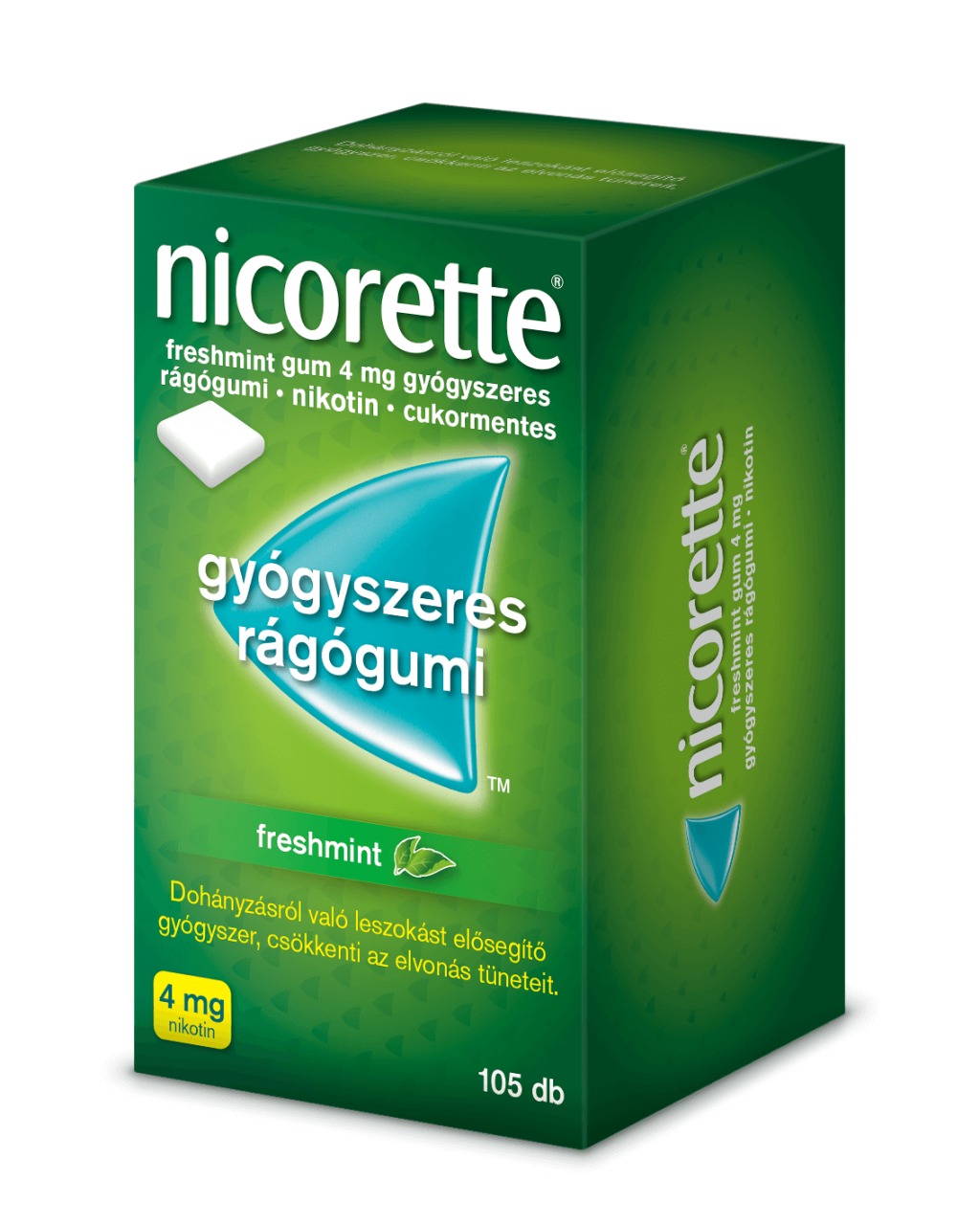 Nicorette Freshmint 4 mg Gum 105 db