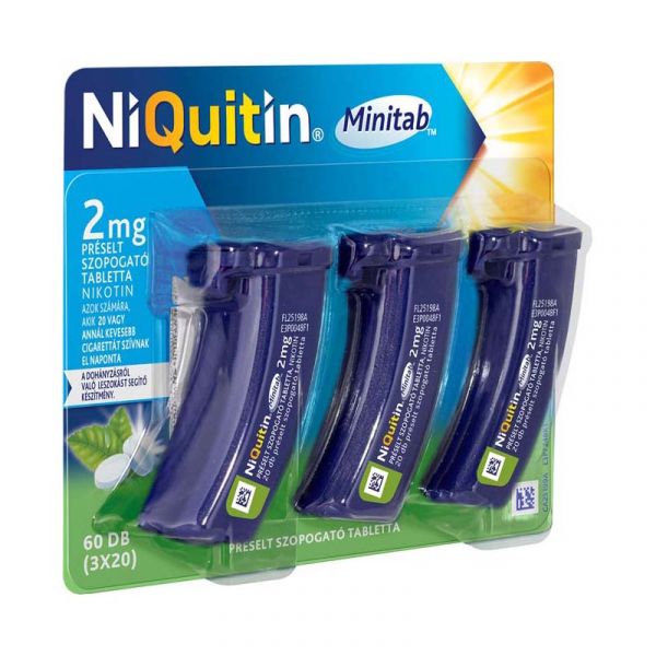 Niquitin Minitab 4 mg préselt szopogató tabletta 3x20 db