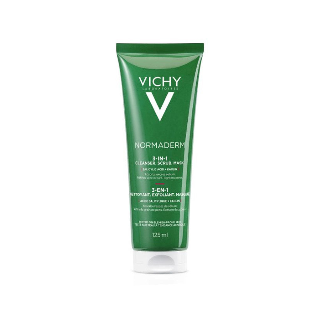 Vichy Normaderm 3 az 1-ben arctisztító bőrradír 125 ml