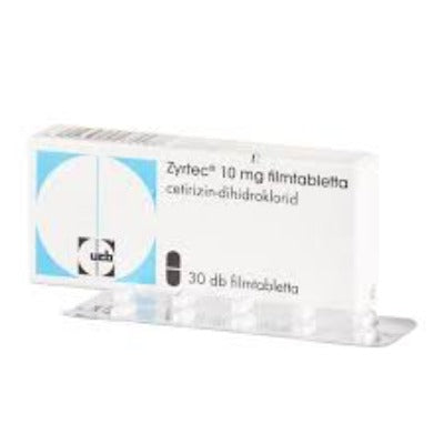 Zyrtec 10 mg tabletta 30 db