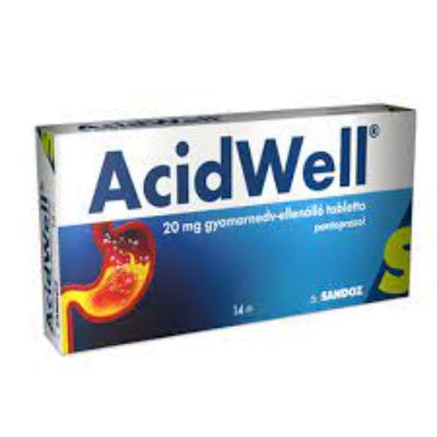 ACIDWELL 20 mg gyomornedv-ellenálló tabletta 14 db