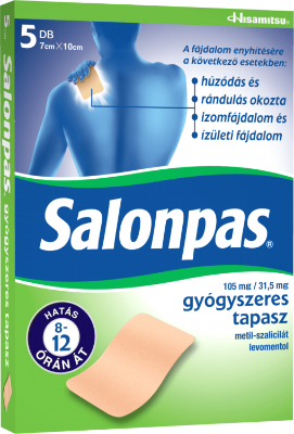 Salonpas 150 mg/31,5 mg gyógyszeres tapasz 5 db