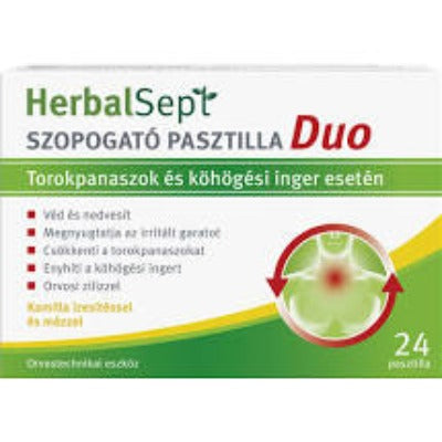 dr Theiss HerbalSept szopogató pasztilla Duo 24 db