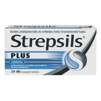 Strepsils plus szopogató tabletta 24 db