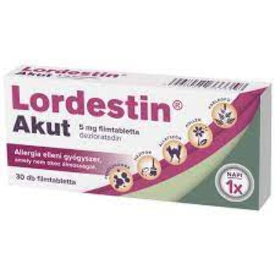 Lordestin Akut 5 mg tabletta 30 db