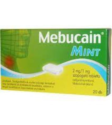 Mebucain Mint szopogató tabletta 20 db