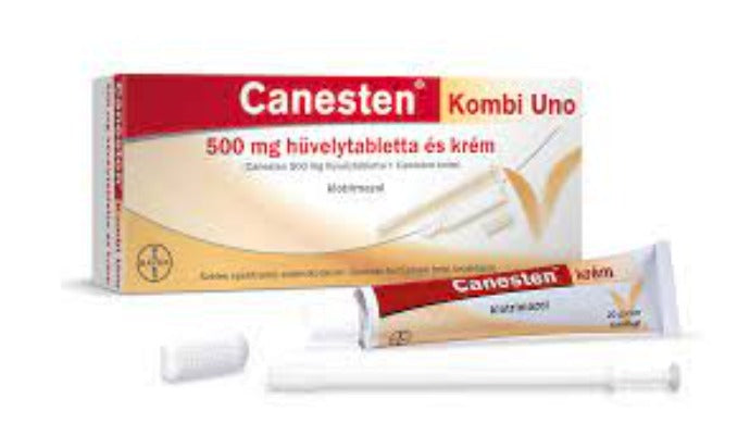 Canesten Kombi Uno 500 mg lágy hüvelytabletta 1 db +krém