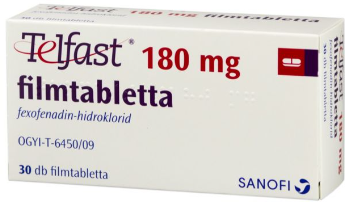 Telfast 180 mg tabletta 30 db
