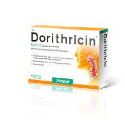 Dorithricin Mentol vagy Erdei gyümölcsös szopogató tabletta 20 db