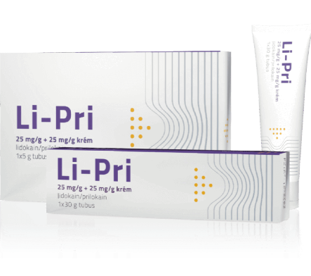 Li-Pri 25 mg/g + 25 mg/g krém 5 g