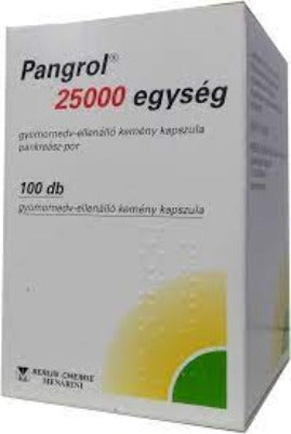 Pangrol 25000 egység gyomornedv-ellenálló kapszula 100 db