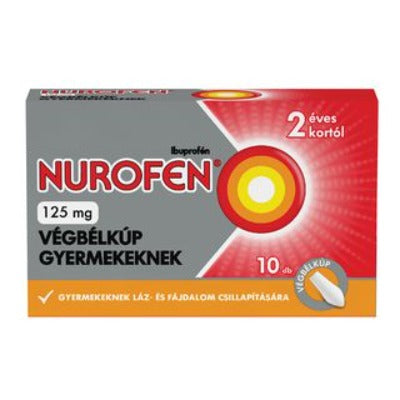 Nurofen 125 mg végbélkúp 10 db
