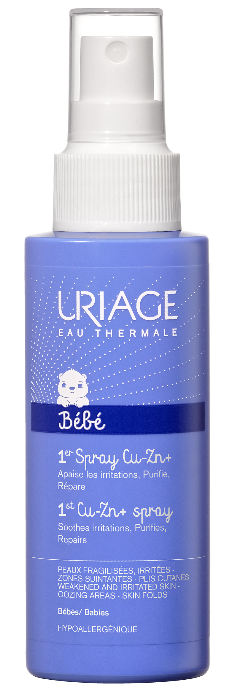 Uriage Baba CU-ZN+ spray irritált bőrre 100 ml