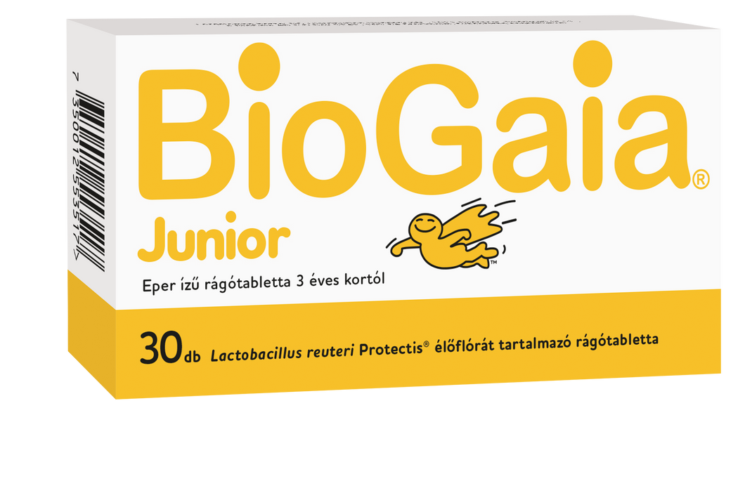 BioGaia Junior rágótabletta eper ízű 30 db