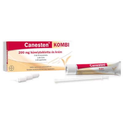 Canesten kombi 200 mg hüvelytabletta 3 db+ krém