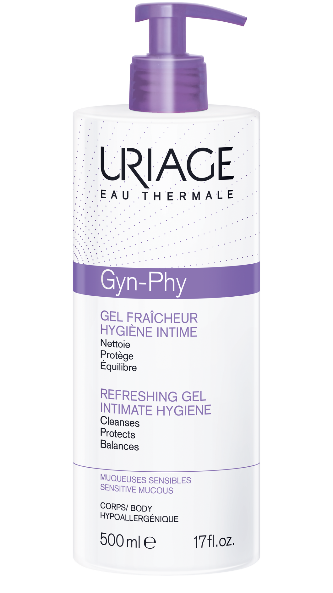 Uriage GYN-PHY intim mosakodó gél 500 ml