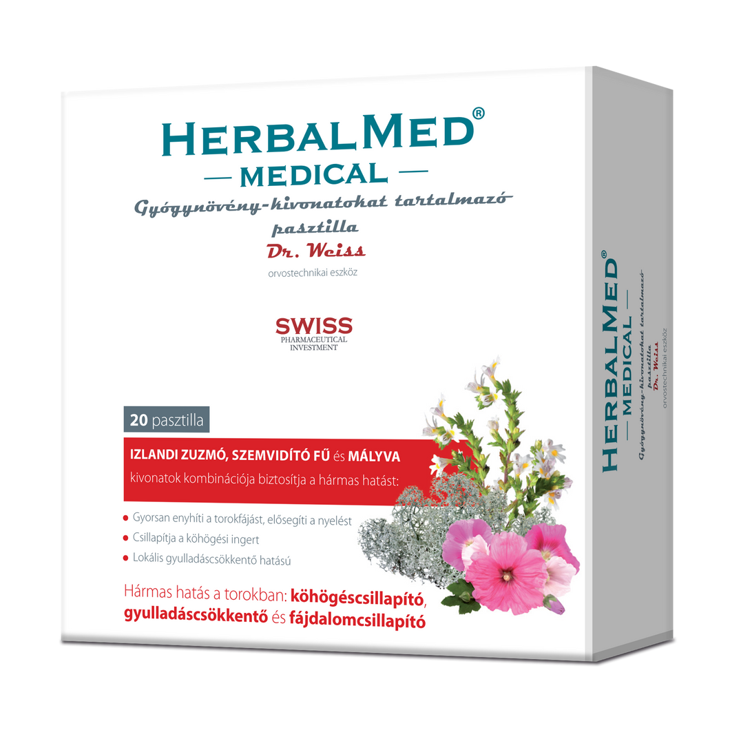 HerbalMed Medical pasztilla 20 db