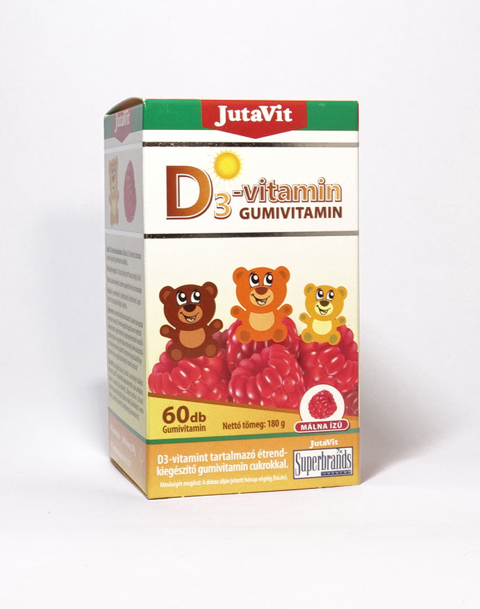 JutaVit D3-vitamin gumivitamin 60 db