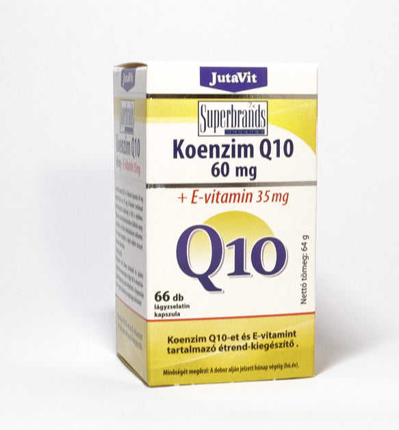 JutaVit Koenzim Q10 60mg + E-vitamin 35 mg kapszula 66 db