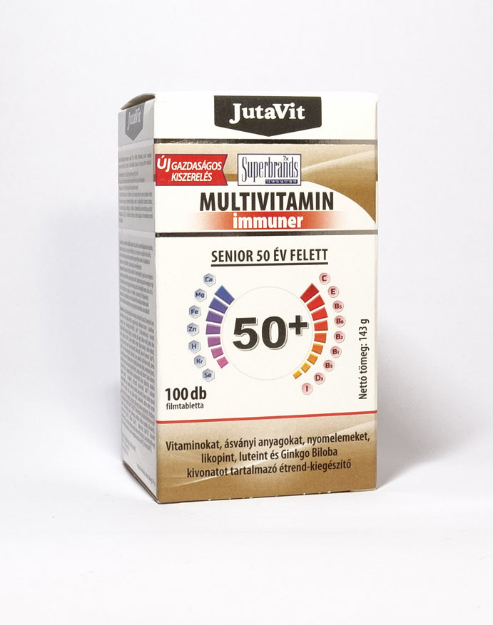 JutaVit Multivitamin immuner Senior 50 év felett tabletta 100 db