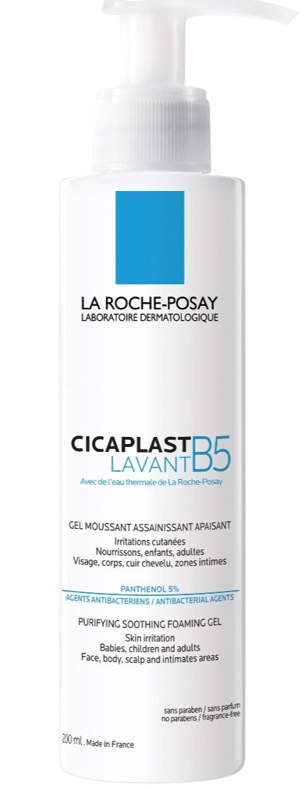 LA ROCHE-POSAY Cicaplast tisztító bőrnyugtató habzó gél 200 ml