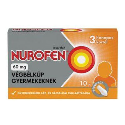 Nurofen 60 mg végbélkúp 10 db