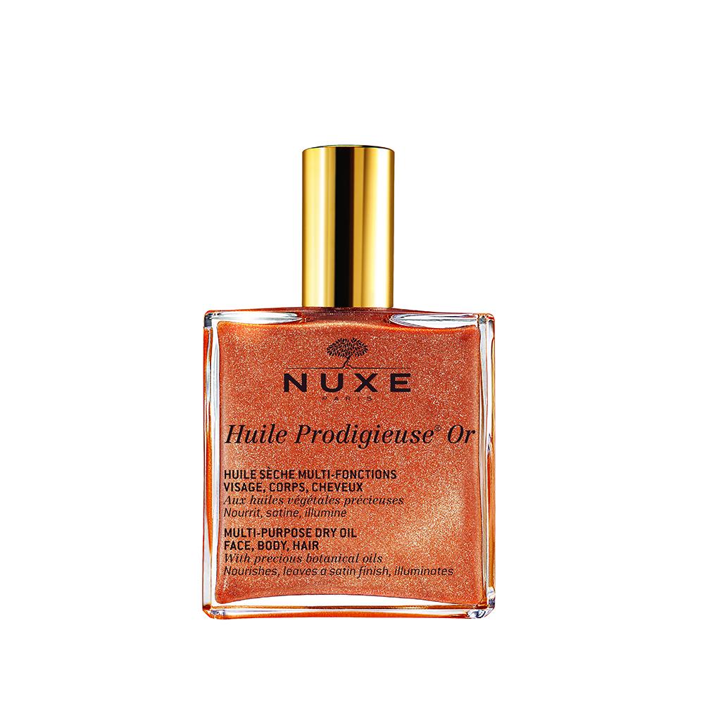 Nuxe Huile prodigieuse®-többfunkciós arany-csillámos száraz olaj arcra, testre, hajra spray-minden bőrtípus 100 ml