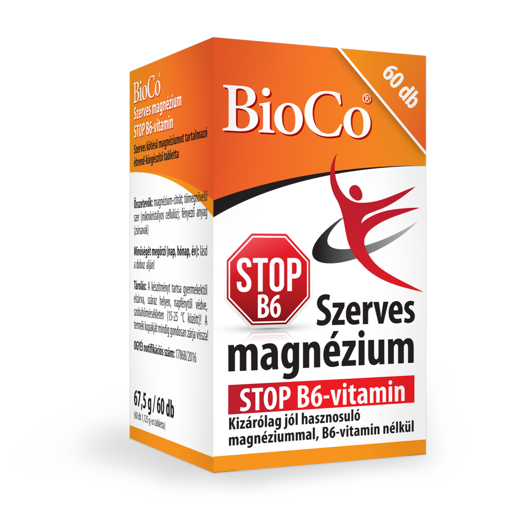 BioCo szerves Magnézium STOP B6 60 db