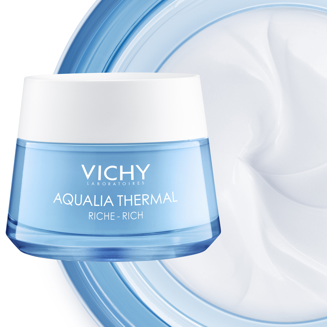 Vichy Aqualia Thermal Riche hidratáló arckrém erősen vízhiányos bőrre 50 ml