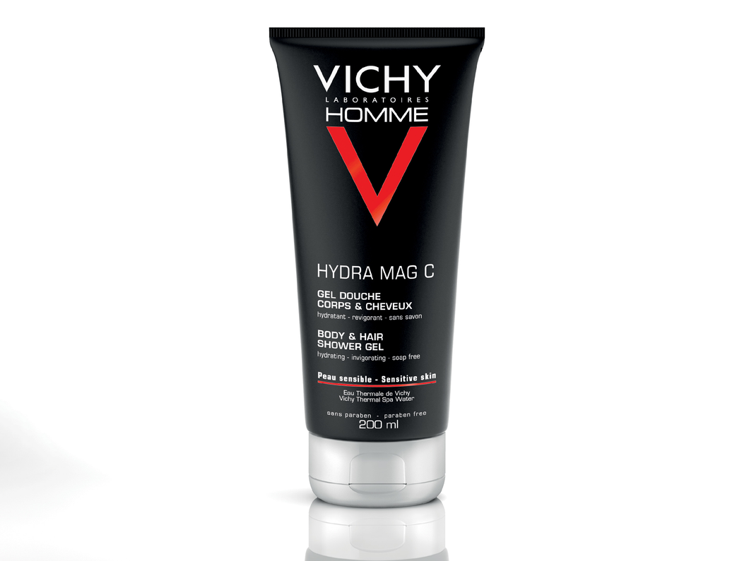 Vichy Homme Hydra Mag C hidratáló-frissítő tusfürdő testre és hajra 200ml
