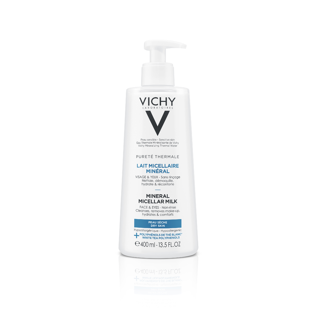 Vichy Pureté Thermale Ásványi micellás arctisztító tej száraz bőrre 400 ml