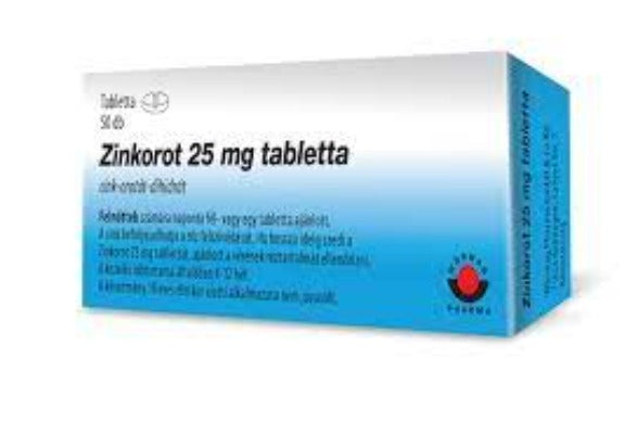 Zinkorot 25 mg tabletta 50 db