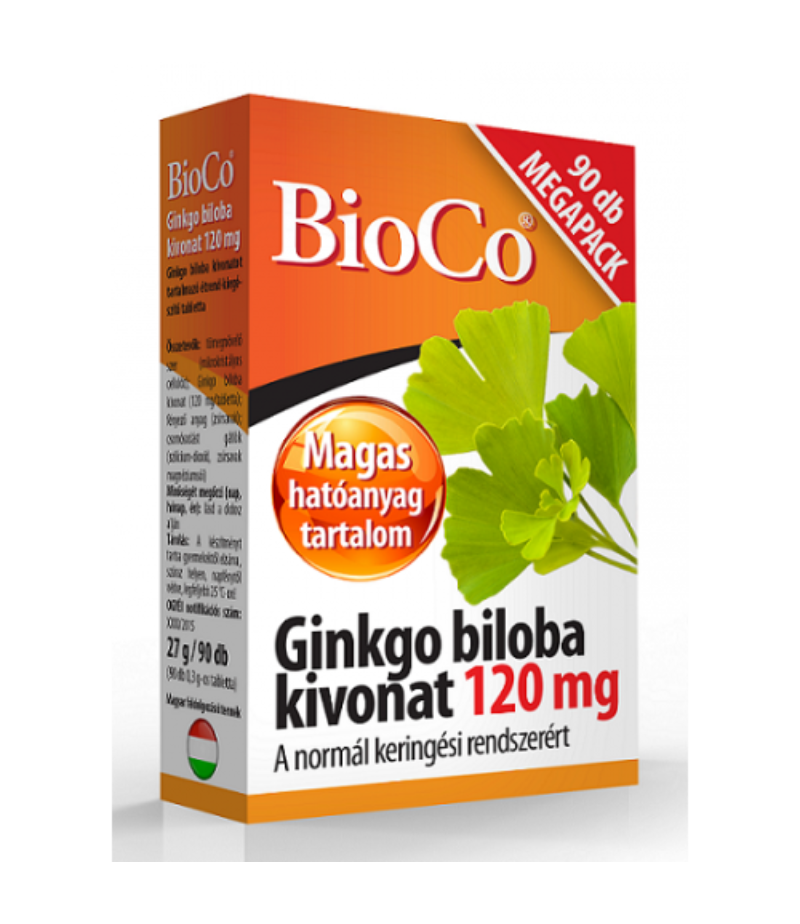 BioCo Ginkgo biloba kivonat 120 mg MEGAPACK 90 db
