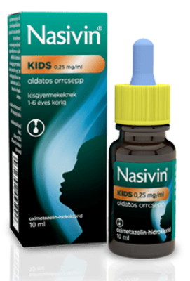 Nasivin Kids 0,25 mg/ml oldatos orrcsepp 10 ml