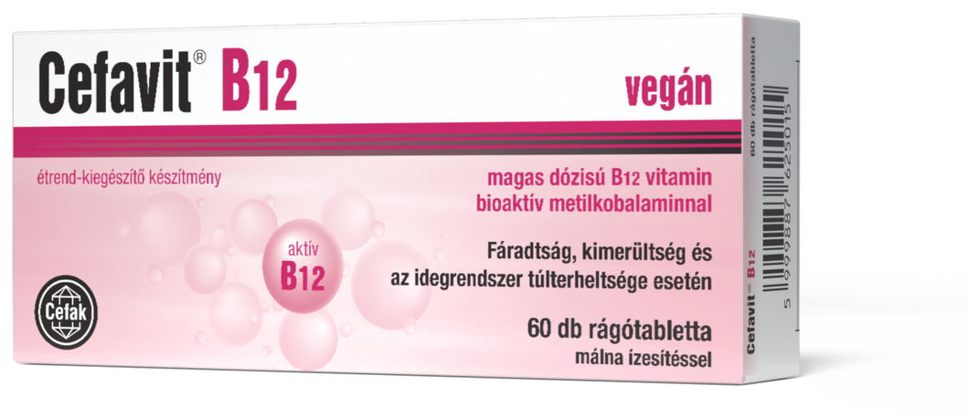 Cefavit B12 vitamin tabletta 60 db