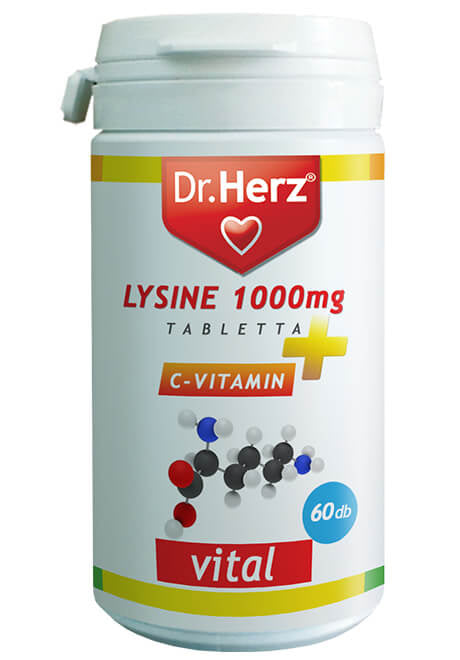 Dr Herz Lysine + C vitamin tabletta 60 db
