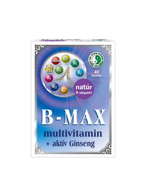 DR Chen B-MAX Multivitamin ginsenggel tabletta 40 db