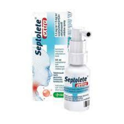 Septolete Extra 1,5 mg/ ml+ 5 mg/ml szájnyálkahártyán alkalmazott spray 30 ml