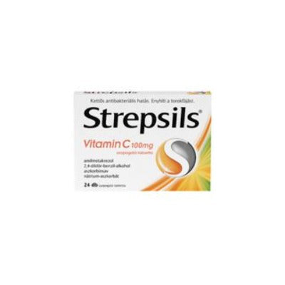 Strepsils vitamin C 1000 mg szopogatós tabletta 24 db