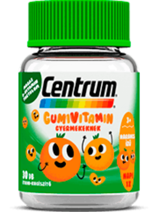 Centrum gumivitamin gyerekeknek narancs ízű 30 db
