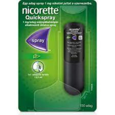 Nicorette Quickspray 1mg/adag spray 1 db (150 befújás)