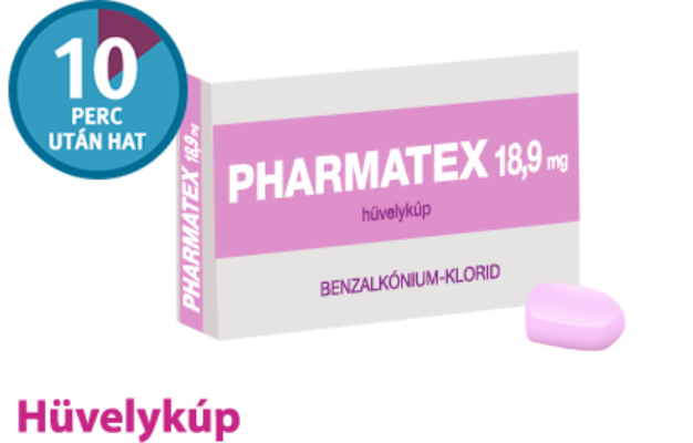 Pharmatex 18,9 mg hüvelykúp 10 db