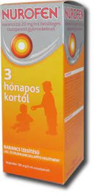 Nurofen narancsízű/eperízű 20 mg/ml belsőleges szuszpenzió gyermekeknek 200 ml