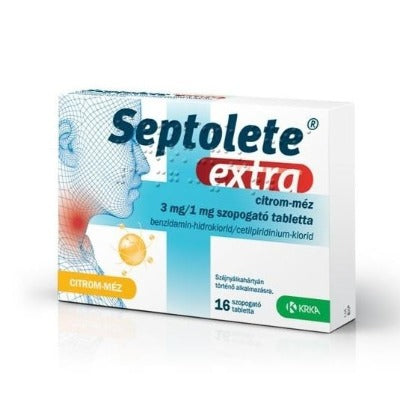 Septolete Extra citrom/méz 3 mg/1 mg szopogató tabletta 16 db